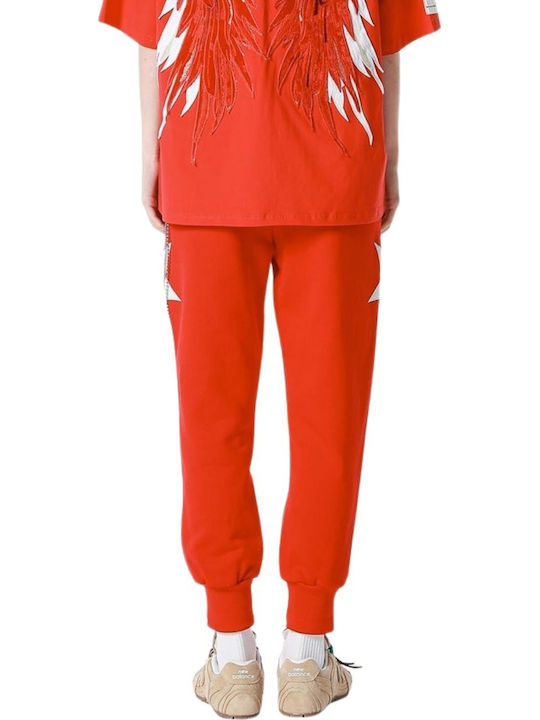 Mod Wave Movement Wings Stars Jogginghose Rot
