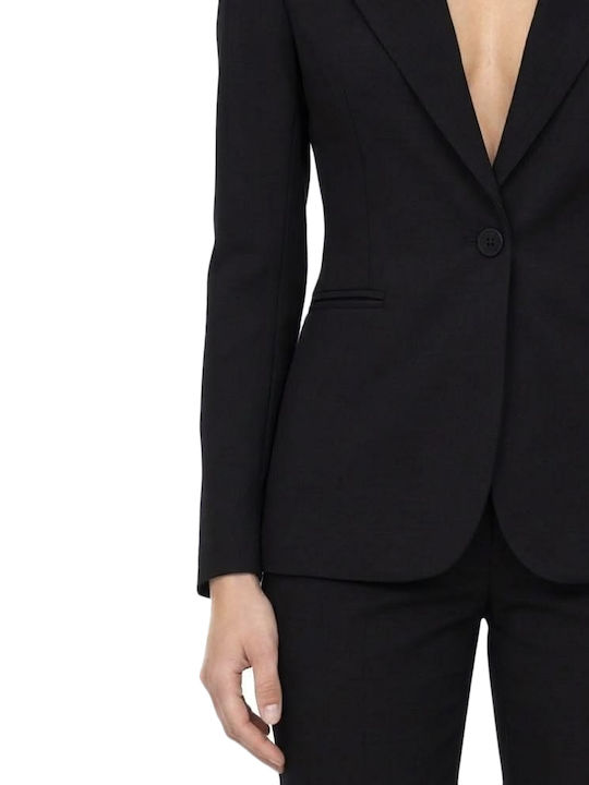 Matchbox Taillierter Blazer für Damen Schwarz