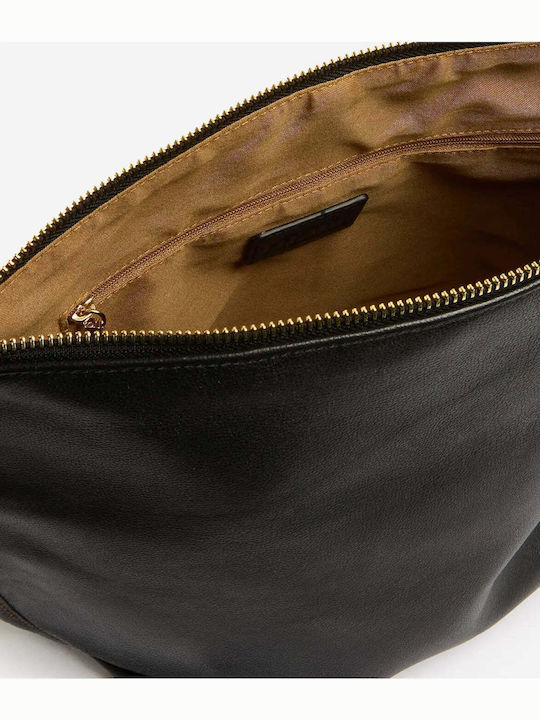 Black Leather Women's Shoulder / Crossbody Bag