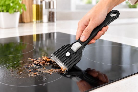 Fackelmann Black Plastic Ceramic Hob Scraper