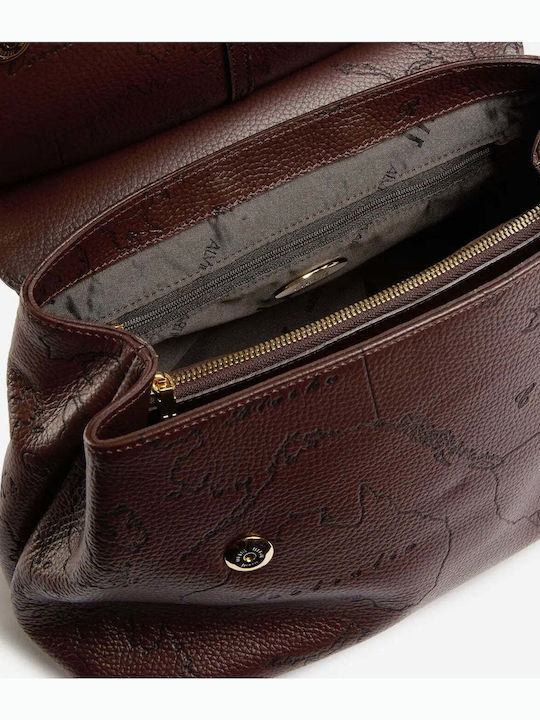 Leather Women's Flap Bag Brown