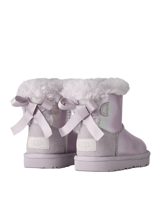 Mini Bailey Bow II Ghete din Piele pentru Copii Roz