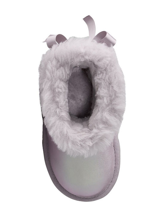 Mini Bailey Bow II Ghete din Piele pentru Copii Roz