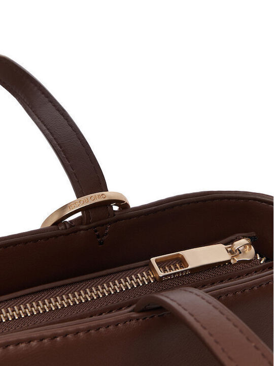 Damen-Tote-Tasche Dunkelbraun