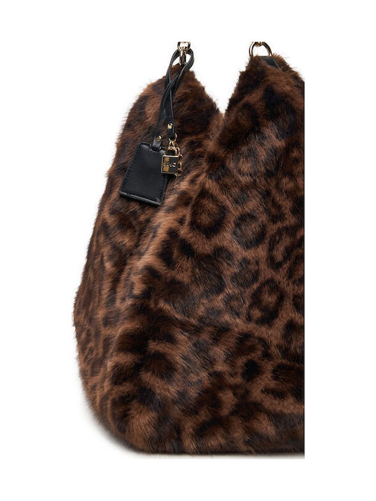 Brown Fur Women's Shopper Bag