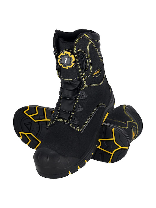 Reis Black S3S Safety Boot with FO, HRO, SR Certification