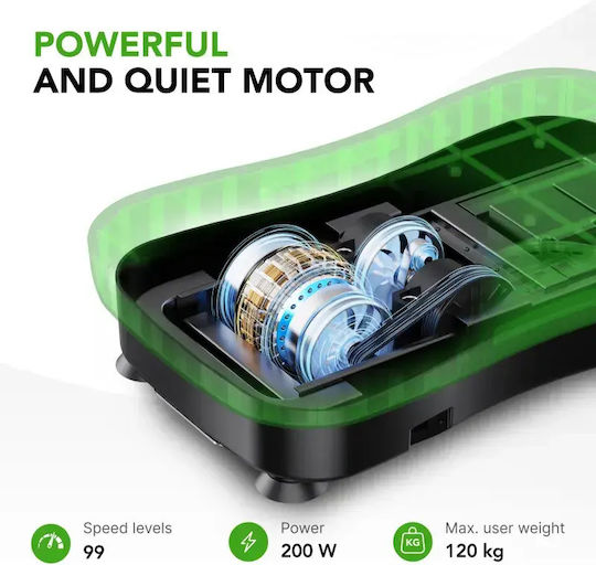 Tunturi Cardio Fit V30 Вибрационна Платформа за Пасивна Гимнастика за Цялото Тяло
