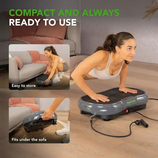 Tunturi Cardio Fit V40 Вибрационна Платформа за Пасивна Гимнастика за Цялото Тяло