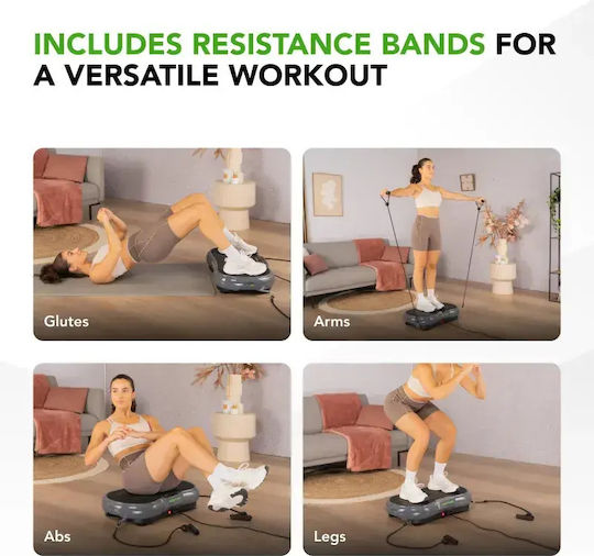 Tunturi Cardio Fit V40 Вибрационна Платформа за Пасивна Гимнастика за Цялото Тяло