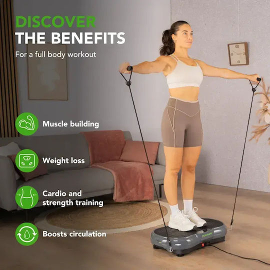 Tunturi Cardio Fit V40 Вибрационна Платформа за Пасивна Гимнастика за Цялото Тяло