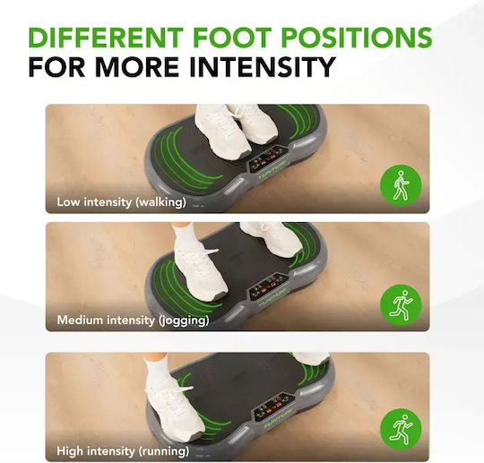 Tunturi Cardio Fit V40 Вибрационна Платформа за Пасивна Гимнастика за Цялото Тяло