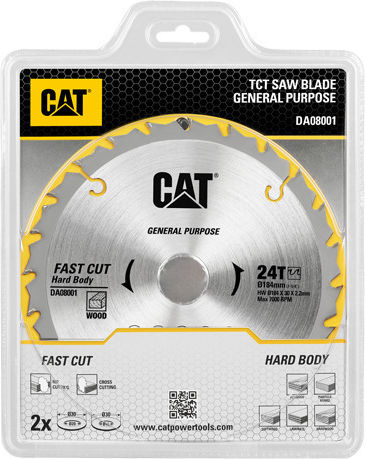 CAT Δίσκος Κοπής Ξύλου 185mm