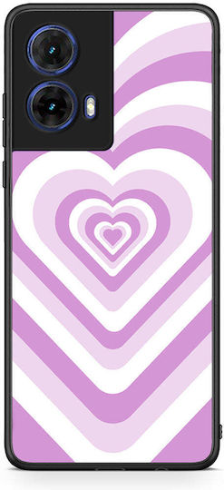 Husă Telefoane Inimi Lila Motorola Moto G85