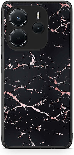 Marmor Schwarz Rosegold Xiaomi Redmi Note 14 4G Handyhülle