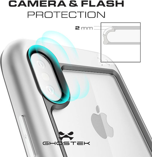 Ghostek Atomic Slim Back Cover Πλαστικό Ασημί (iPhone X / XS)