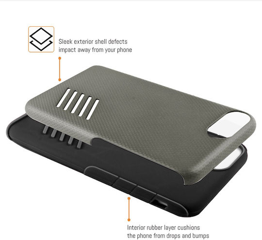 Orzly Grip-Pro Rückseite Kunststoff Grau Für iPhone 8/7 Plus