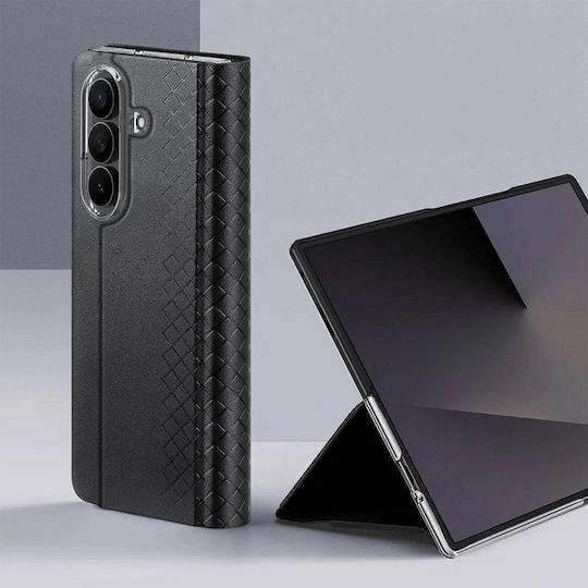 Dux Ducis Bril Back Cover aus Leder Schwarz (Galaxy Z Fold8 Ultra)