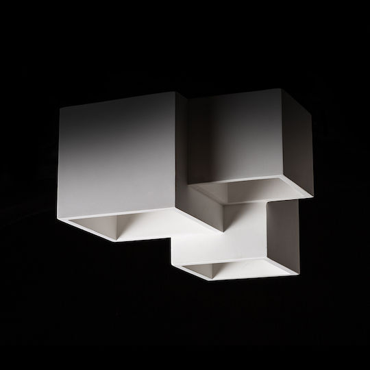 Rendl Light Studio Jack III Deckenleuchte Weiß mit Fassung GU10