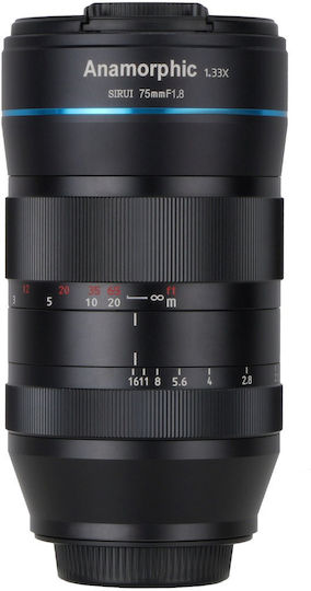 Φωτογραφικός Φακός F1.8 Anamorphic APS -C Lens 1,33x Σταθερός για Canon RF Mount Μαύρος