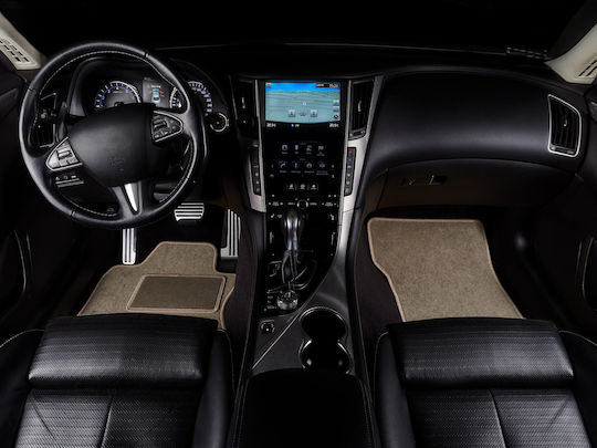 Velour Auto Fußmatten Hyundai Sonate Vii Limousine 2014-2019 Beiges