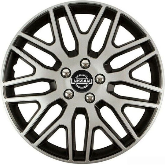 Versaco Set Capace De Roți Auto Dakar Nc Compatibilitate Nissan 4 Bucăți 14 Argintii