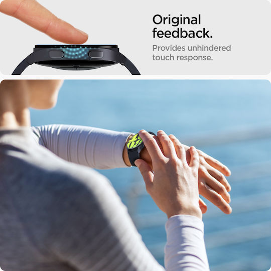 Spigen Glas.tR EZ Fit Tempered Glass για το Galaxy Watch7 44mm 2τμχ AGL08493