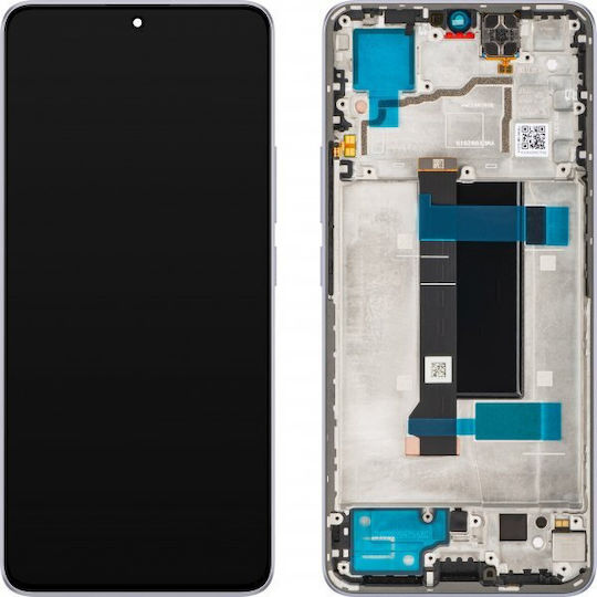 Screen with Touch Mechanism and Frame for  Redmi Note 13 Pro 5G (Purple)
