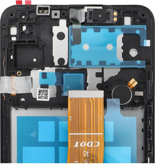 Ecran cu Mecanism Tactil și Ramă pentru Samsung A125F Galaxy A12 (Negru)
