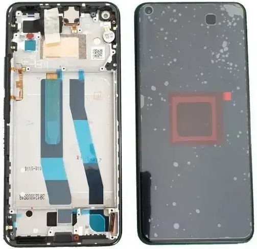 Screen with Touch Mechanism and Frame for Mi 11 Lite (Black)