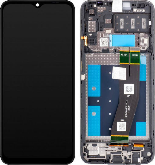 Ersatzbildschirm mit Touch-Mechanismus und Rahmen für Samsung Galaxy SM-A145 A14 Schwarz