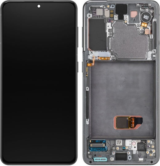 Screen with Touch Mechanism and Frame for  Galaxy S21 5G G991 (Phantom Grey)