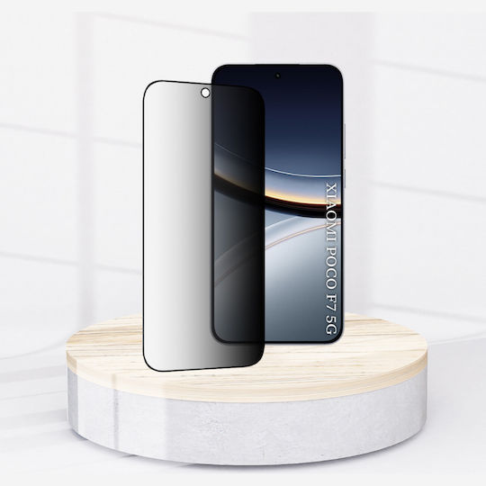 Techsuit Full Glue Privacy Full Face Tempered Glass (Poco F7)