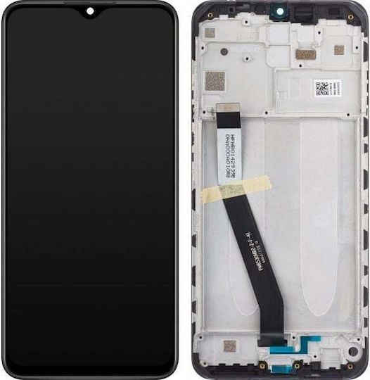 Οθόνη με Μηχανισμό Αφής και Πλαίσιο για Redmi 9 (Μαύρο)