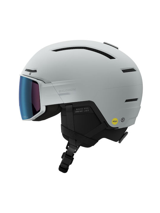 Ski- und Snowboardhelm in Weiß