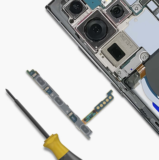 Samsung Καλωδιοταινία με Πλήκτρα Έντασης για Galaxy S23 Ultra 5G