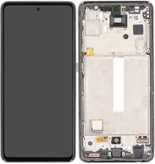 Ersatzbildschirm mit Touch-Mechanismus und Rahmen für  A528B Galaxy A52s 5G Schwarz