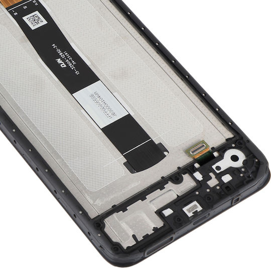 Screen with Touch Mechanism and Frame for  Redmi 12C (Black)