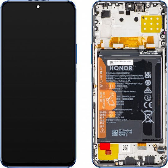 (0235acdr) Lcd Touchscreen (incl. Battery) - Blue, For Model Huawei Honor X8