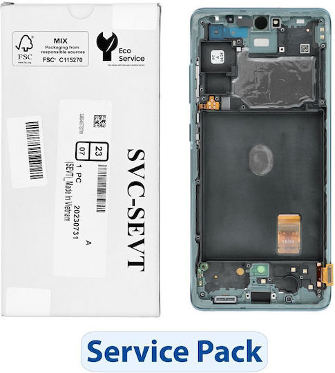 O ecran cu Mecanism Tactil pentru  Galaxy S20 FE 5G G781 (Verde)