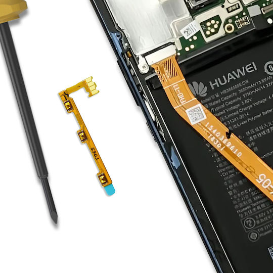Clappio Power- und Lautstärketastenabdeckung Huawei Mate 20 Lite Schwarz