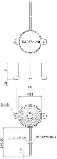 Buzzer 9VDC 88dB 01.088.0009