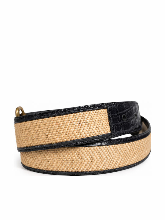 Dolce & Gabbana Curea Bărbătească din Piele Bej