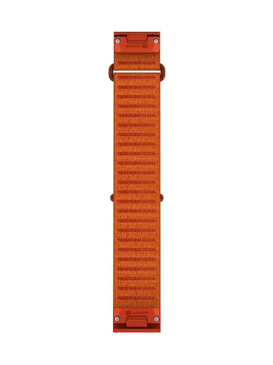 Garmin Textile Band Quickfit 22 Comfortfit Short Autumn Orange