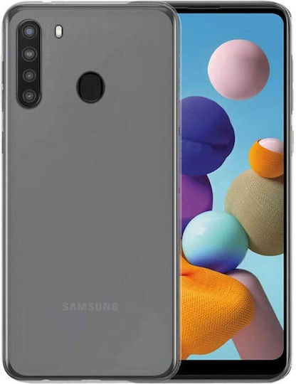 Lemontti Прозрачен силиконов калъф за Samsung Galaxy A21