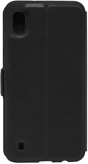 Lemontti Elegantes Schwarzes Book-Case für Samsung Galaxy A10
