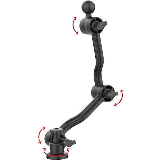 Ram Mounts Ram Composite Double Socket Arm Ball Ratchet