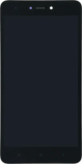 OLED-Baugruppe mit Rahmen für Xiaomi Redmi Note 4x Original OEM Matt Schwarz