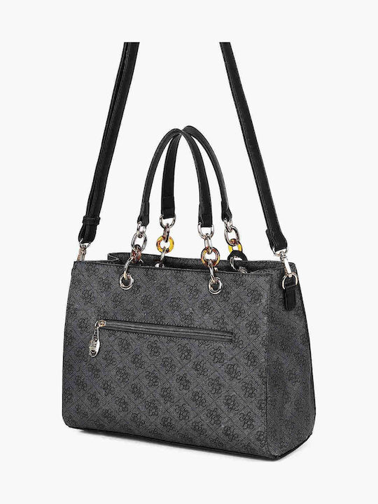 Set Women's Black Tote Bag