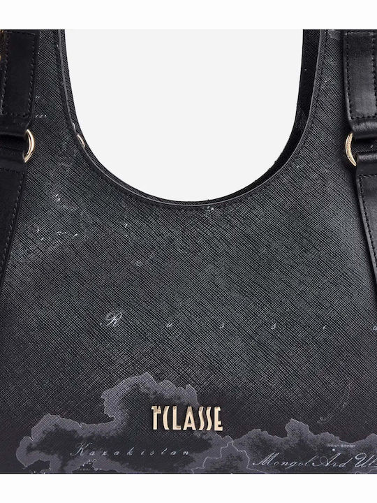 Fabric Women's Black Tote Bag