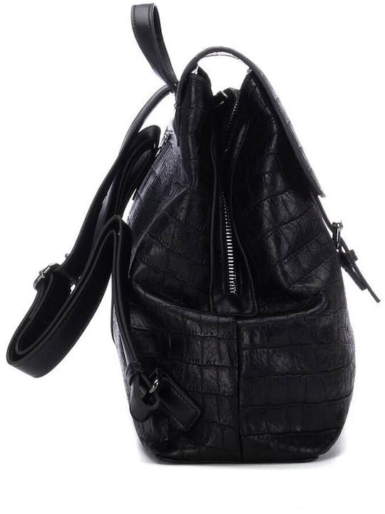 Women's Croco Black Backpack